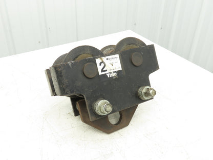Yale FWD 4000Lb 2-Ton Manual Plain Push Trolley 2.5"-7" Beam Flange
