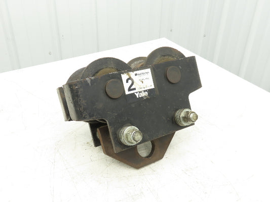 Yale FWD 4000Lb 2-Ton Manual Plain Push Trolley 2.5"-7" Beam Flange