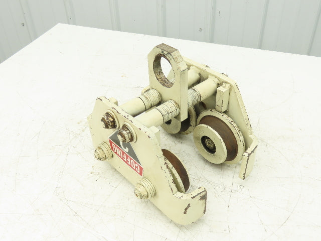 Coffing 2-Ton Manual Plain Push Trolley 2.5"-7" Beam Flange 4000Lb