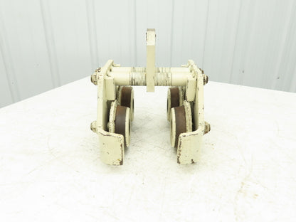 Coffing 2-Ton Manual Plain Push Trolley 2.5"-7" Beam Flange 4000Lb