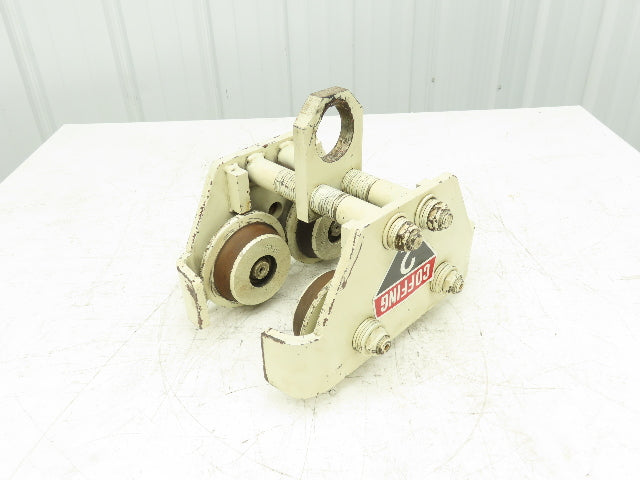 Coffing 2-Ton Manual Plain Push Trolley 2.5"-7" Beam Flange 4000Lb