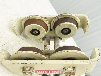 Coffing 2-Ton Manual Plain Push Trolley 2.5"-7" Beam Flange 4000Lb