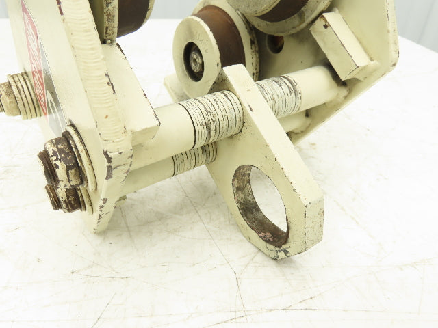 Coffing 2-Ton Manual Plain Push Trolley 2.5"-7" Beam Flange 4000Lb