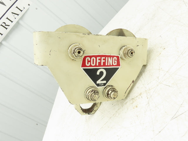 Coffing 2-Ton Manual Plain Push Trolley 2.5"-7" Beam Flange 4000Lb