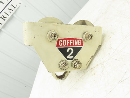 Coffing 2-Ton Manual Plain Push Trolley 2.5"-7" Beam Flange 4000Lb