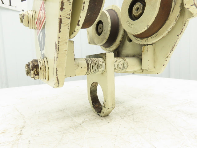 Coffing 2-Ton Manual Plain Push Trolley 2.5"-7" Beam Flange 4000Lb