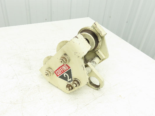 Coffing 2-Ton Manual Plain Push Trolley 2.5"-7" Beam Flange 4000Lb