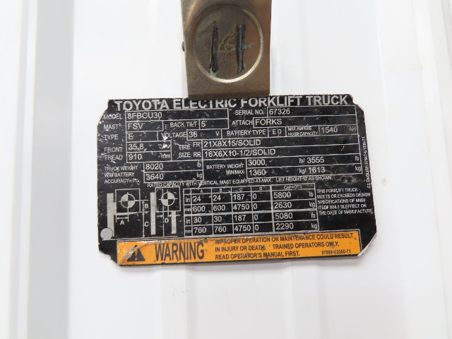 Toyota Electric Forklift Brake Pedal Assembly From 8FBCU30