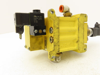 Ross DM2CNA42A21 Pneumatic Double Valve 1/2" NPT Base 24/48VDC Solenoid