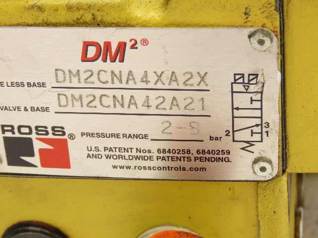Ross DM2CNA42A21 Pneumatic Double Valve 1/2" NPT Base 24/48VDC Solenoid
