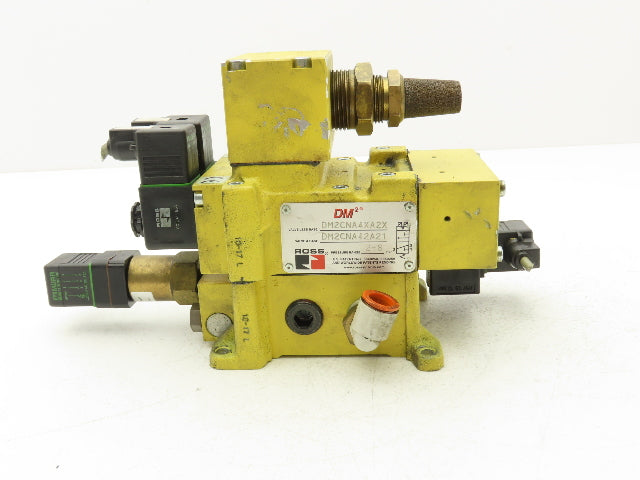 Ross DM2CNA42A21 Pneumatic Double Valve 1/2" NPT Base 24/48VDC Solenoid