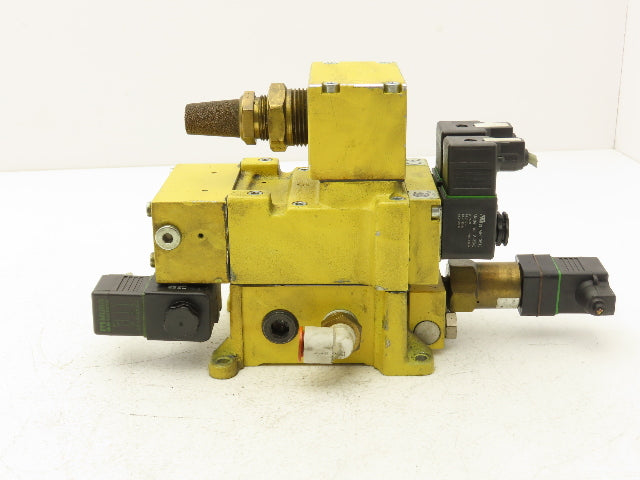 Ross DM2CNA42A21 Pneumatic Double Valve 1/2" NPT Base 24/48VDC Solenoid