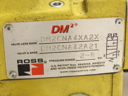 Ross DM2CNA42A21 Pneumatic Double Valve 1/2" NPT Base 24/48VDC Solenoid