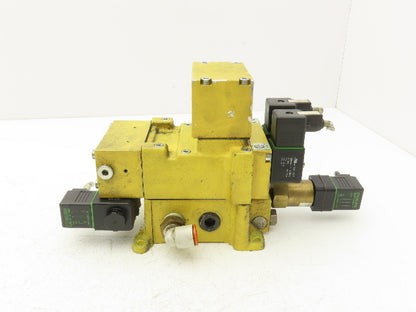 Ross DM2CNA42A21 Pneumatic Double Valve 1/2" NPT Base 24/48VDC Solenoid
