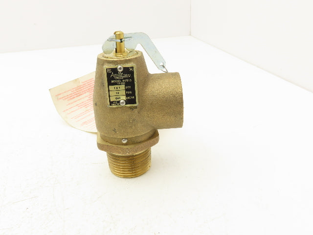 Apollo RVS13-1 Steam Safety Valve 1"x1"NPT Bronze 15psi 13-202-B-15  Lot of 2