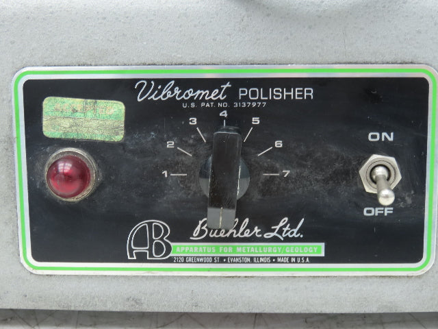 Buehler Vibromet 67-1509 Vibratory Parts Polisher 8" Bowl Stud Mounts Broken-