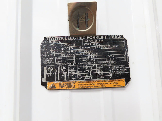 Toyota 43610-01160-71 Forklift Hydraulic Swing Lock Cylinder From 8FBCU30