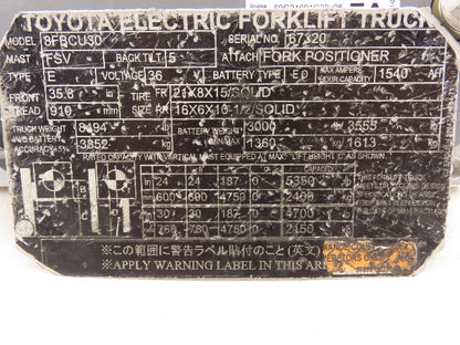 Danaher ACS48L-700F-T1 AC SuperDrive Forklift Motor Controller 48V Off 8FBCU30