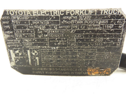 Toyota 57460-12471-71 Forklift Forward & Reverse Selector Gear Switch 8FBCU30
