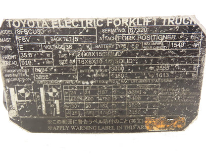 Toyota 57440-12470-71 Forklift Light Control Selector Switch From 8FBCU30