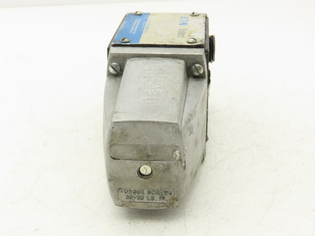 Vickers DG4S4-012A-50 Directional Control Single Solenoid Valve 120V Old Style