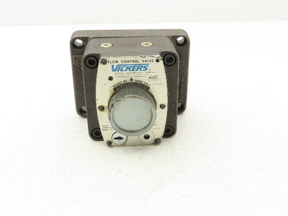 Vickers FCG 02 1500 50 Hydraulic Flow Control Valve Manual Knob 1500 PSI No Key