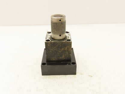 Double A Vickers QXA 005 B 10B1 Hydraulic Flow Control Valve Manual Knob 3/8"NPT