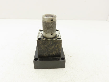 Double A Vickers QXA 005 B 10B1 Hydraulic Flow Control Valve Manual Knob 3/8"NPT