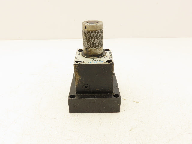 Double A Vickers QXA 005 B 10B1 Hydraulic Flow Control Valve Manual Knob 3/8"NPT