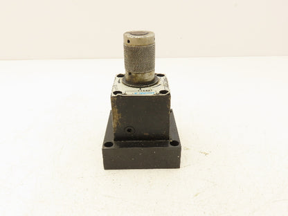 Double A Vickers QXA 005 B 10B1 Hydraulic Flow Control Valve Manual Knob 3/8"NPT