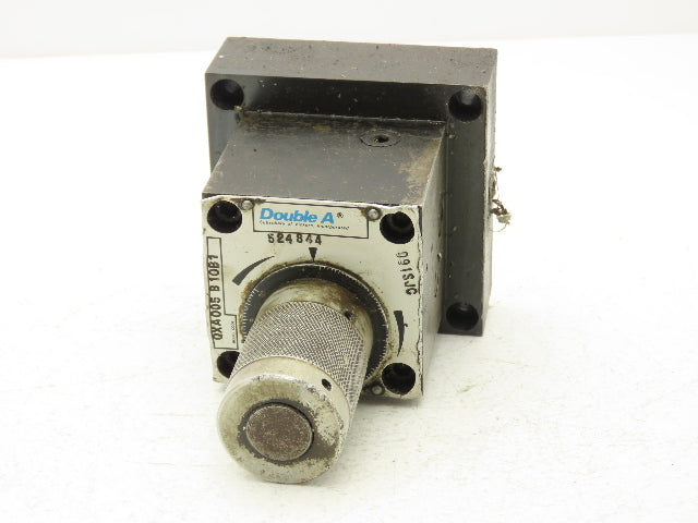 Double A Vickers QXA 005 B 10B1 Hydraulic Flow Control Valve Manual Knob 3/8"NPT