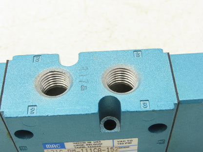 MAC 821C-PM-111CA-152 Pneumatic Double Solenoid Valve 120V 1/4"NPT PME-111CAAA