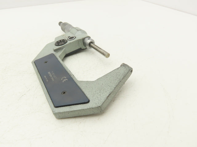 Mitutoyo 406-722-30 Digimatic Micrometer 1-2" Range .00005 Ratchet Stop SPC Data