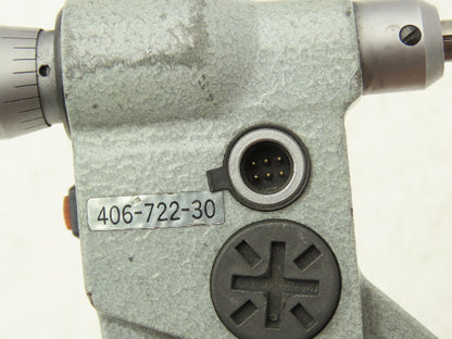 Mitutoyo 406-722-30 Digimatic Micrometer 1-2" Range .00005 Ratchet Stop SPC Data