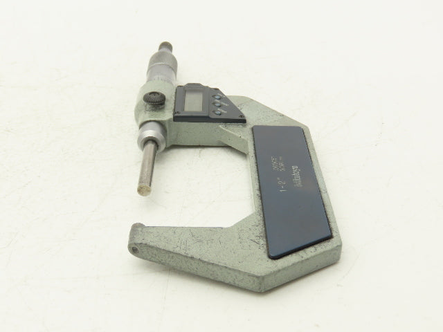 Mitutoyo 406-722-30 Digimatic Micrometer 1-2" Range .00005 Ratchet Stop SPC Data