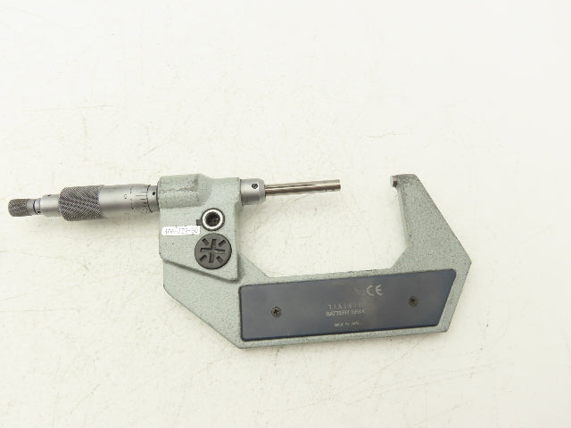 Mitutoyo 406-722-30 Digimatic Micrometer 1-2" Range .00005 Ratchet Stop SPC Data
