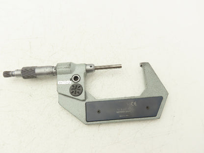 Mitutoyo 406-722-30 Digimatic Micrometer 1-2" Range .00005 Ratchet Stop SPC Data