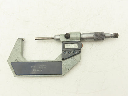 Mitutoyo 406-722-30 Digimatic Micrometer 1-2" Range .00005 Ratchet Stop SPC Data