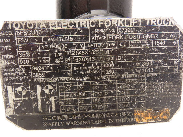 Danfoss OSPC 90 LS Electric Forklift Hydraulic Power Steering Off Toyota 8FBCU30