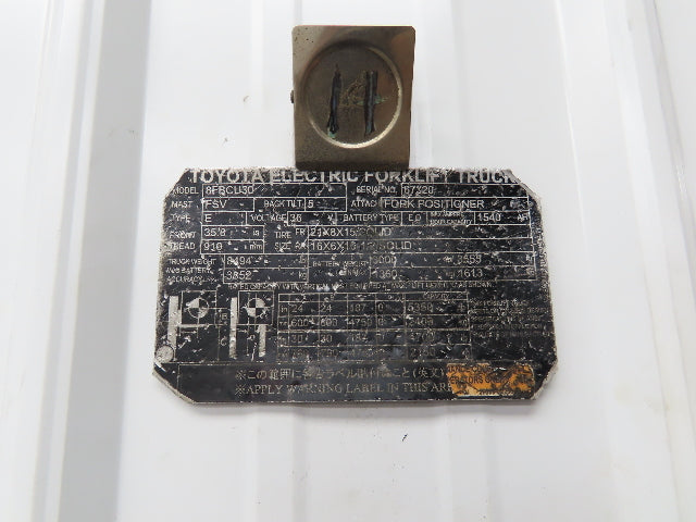 Toyota Forklift Rubber Floor Foot Mat Removed From 8FBCU30