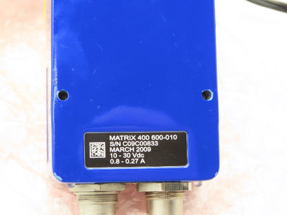 Datalogic 400600-010 Matrix 400 Bar Code Reader 2D Scanner CBX100 Network Module
