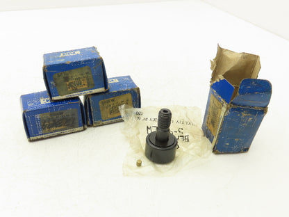 RBC S40LW Flat Cam Follower Bearing 1.25" Dia 3/4"W 1/2-20" Stud  LOT OF 4