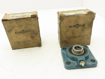 Dodge 124100 F4B-SC-012 Flange Mount Bearing 3/4" Bore 4-Bolt  Lot of 2