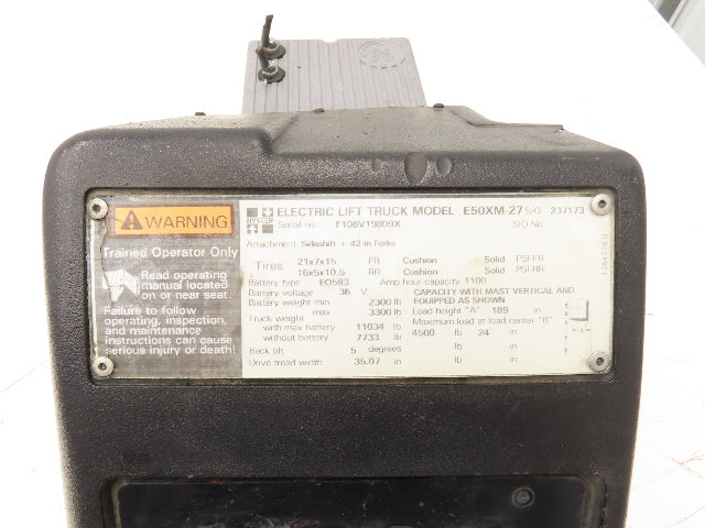 GE IC3645SR4W606N6 Forklift DC Motor Controller 48V 600A Off Hyster E50XM-27