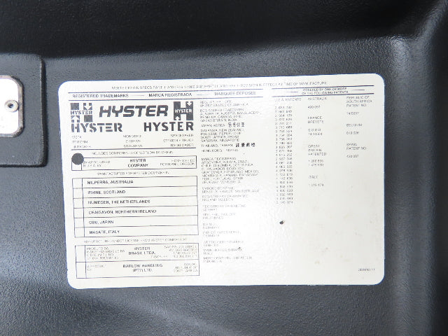 Hyster E50XM-27 Forklift Plastic Toe Kick Shroud Cover