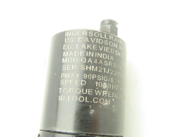 Ingersoll Rand QA4ASRS012 Pneumatic Nutrunner 3/8" Drive Air 6-12Nm 1050RPM