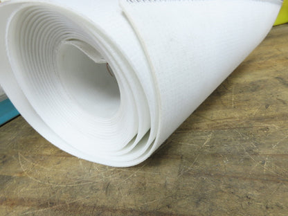 Habasit 12"W x 22'L White TPU Poly Urethane Conveyor Belt 2-Ply Woven Back