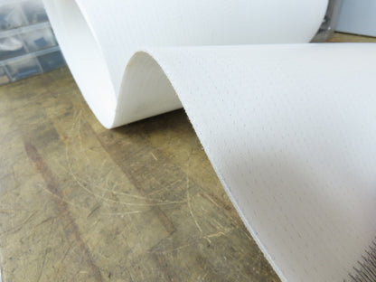 Habasit 12"W x 22'L White TPU Poly Urethane Conveyor Belt 2-Ply Woven Back
