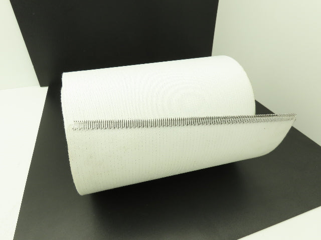 Habasit 12"W x 22'L White TPU Poly Urethane Conveyor Belt 2-Ply Woven Back