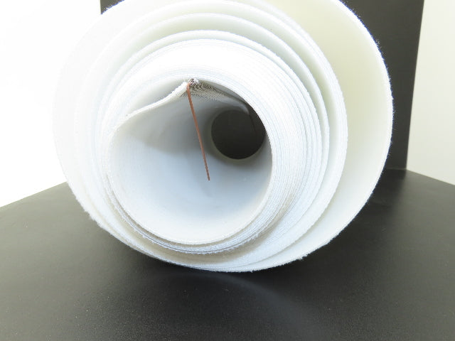 Habasit 12"W x 22'L White TPU Poly Urethane Conveyor Belt 2-Ply Woven Back